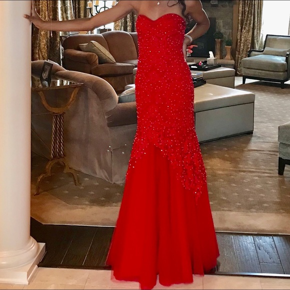 Red Prom Dress - Picture 2 of 5